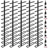 [US Local Warehouse] 5 Pack 12 Bottle Wine Rack Wall Mounted for 60 Bottles DIY Detachable Wine Holder Metal Storage Rack for Kitchen Dining Room Bar