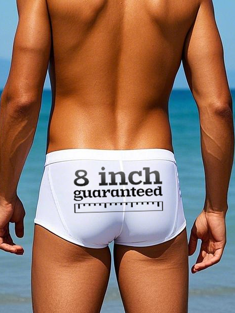 Men's Printed Summer Swim Brief