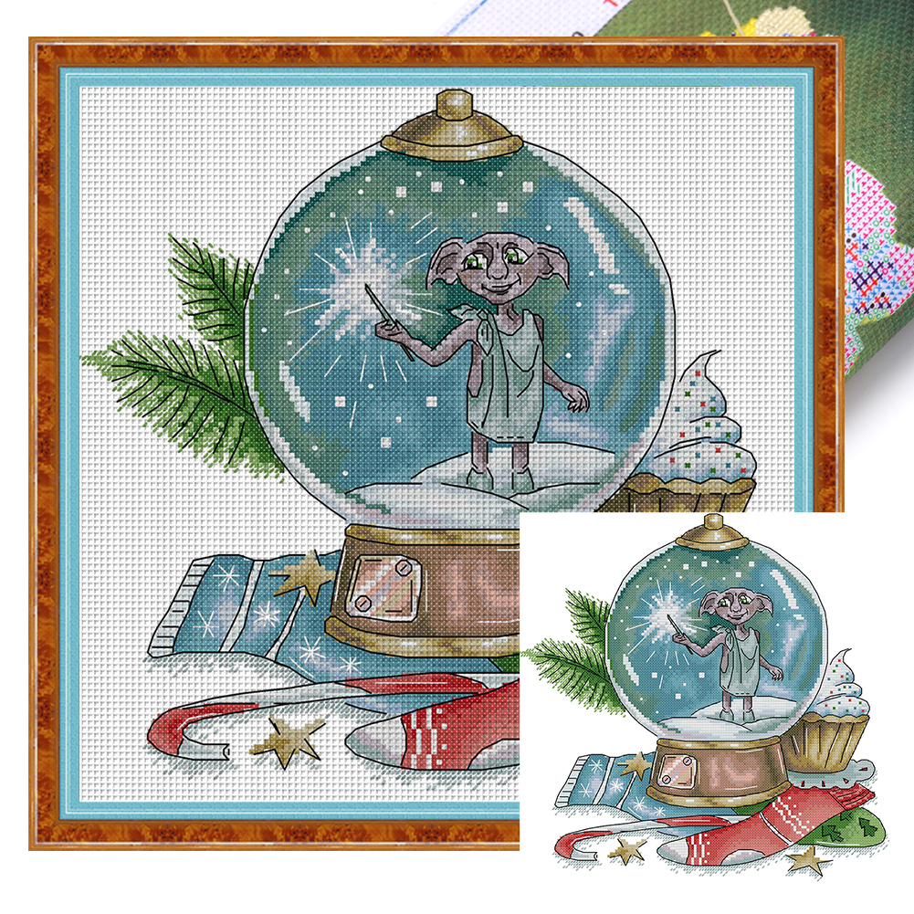Magic Crystal Ball 6 Partial 14CT Pre-stamped Canvas(33*33cm) Cross Stitch