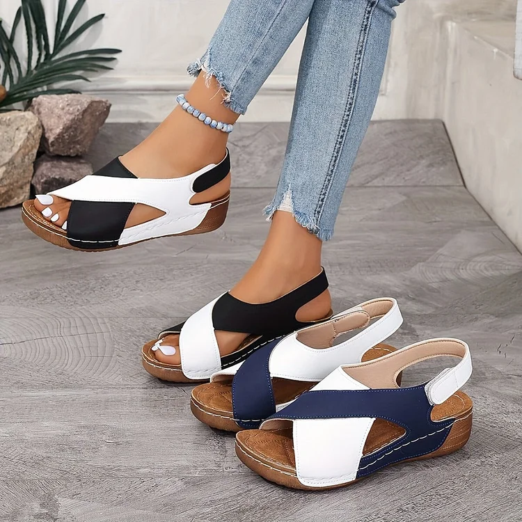 🔥Last Day Promotion 44% OFF 🏖️- Women's Ultra Comfortable Slope Heel Orthopaedic Sandals
