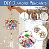 2pcs DIY Diamond Painting Parrot Wind Chimes Crystal Window Suncatcher Craft Set Birthday Gifts Home Garden Decor