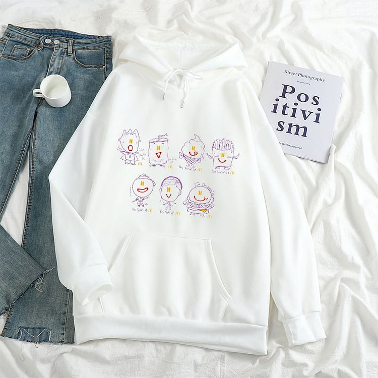 BTS X McDonald's Candy Color Hoodie