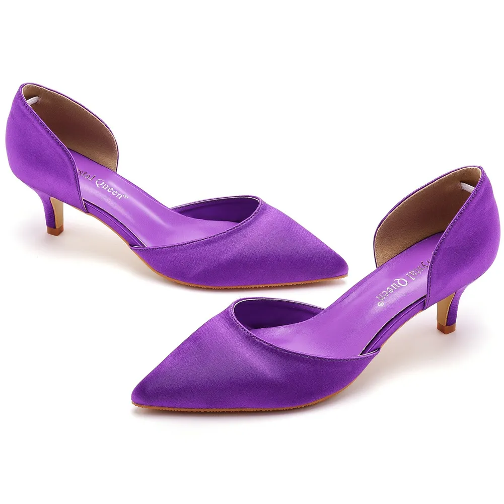 Breakj Breakj Cm Fine Tip Pointed Sandals Low Heel Low-Size Single-Shoe Women's Two-Siped Hollow Women's Shoes Wedding Shoes