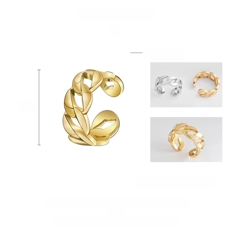 Minimalist Geometric 304 Stainless Steel No Inlaid 18K Gold Plated Plating