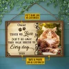 Custom Photo Cat Dog Those We Love Photo Gift Pet Memorial Gift Custom Wood Rectangle Sign