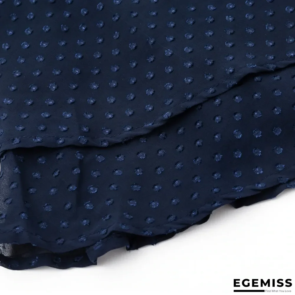 Casual Elegant Long Sleeve Polka Dot Dress | EGEMISS