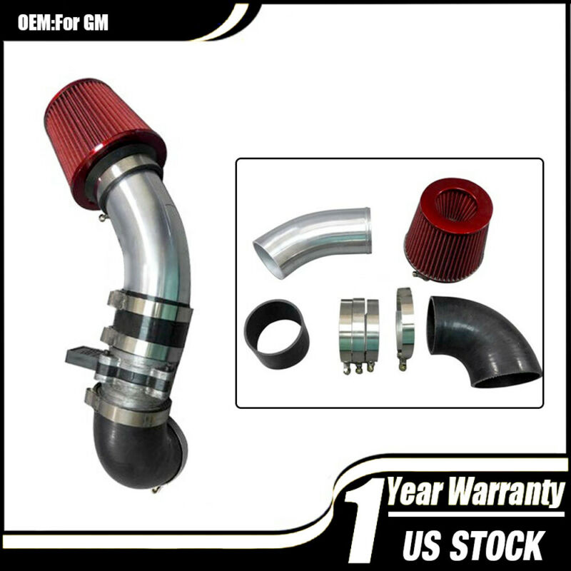 New Universal NA Cold Air Intake Pipe Filter Kit For GM LS1 LSx LMx LQx