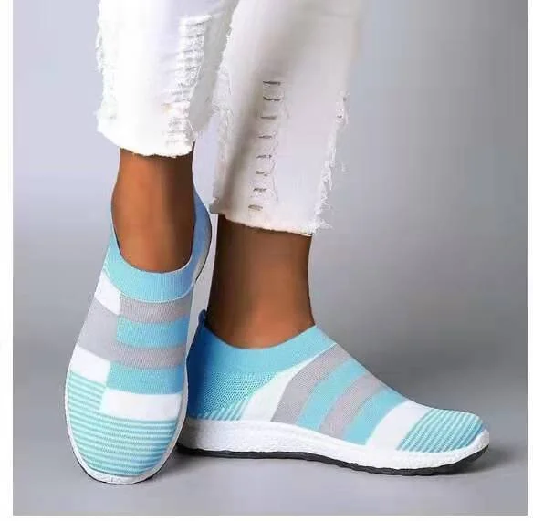 Women's Breathable Platform Flats Bunion Corrector Knitted Sneakers Shoes
