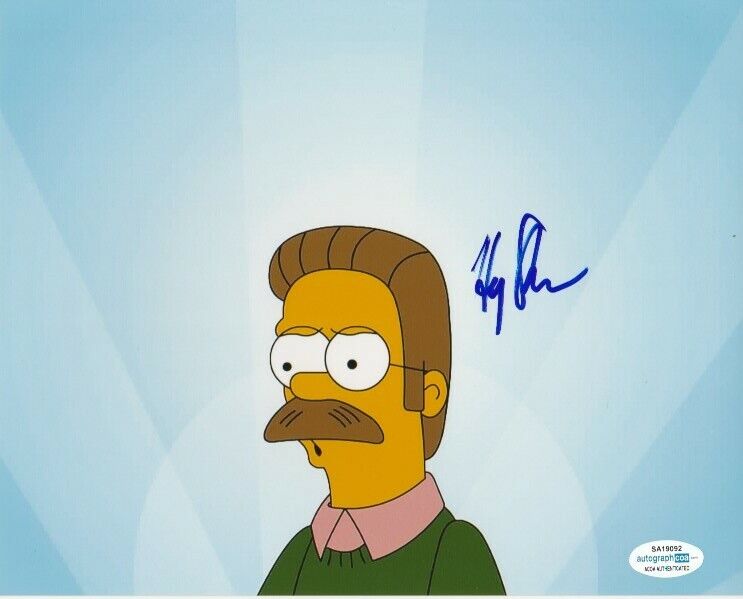 THE SIMPSONS HARRY SHEARER SIGNED NED FLANDERS 8x10 Photo Poster painting! SPINAL TAP ACOA COA