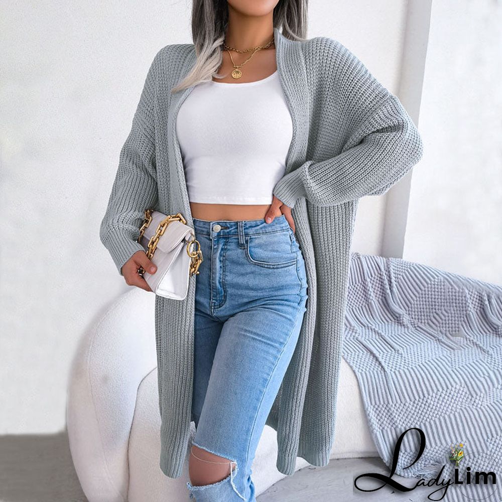 Casual Solid Colour Cardigan