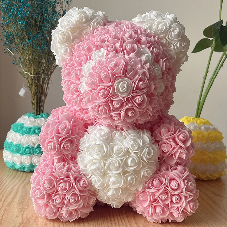 Hug Bear Love Creative Doll Rose Everlasting Flower