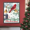 Diamond Painting-DIY Full Round Drill Christmas Cardinal