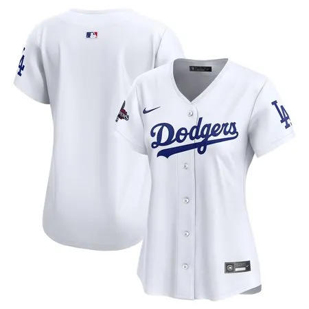 Women's Los Angeles Dodgers  White 2024 World Series Champions Home Limited Jersey
