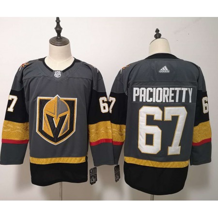 Men's  Vegas Golden Knights #67 Max Pacioretty Gray Stitched NHL Jersey