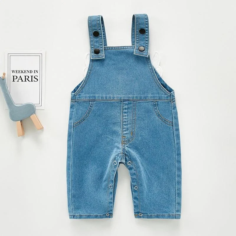 New 2020 Spring Newborn Boys Girls Cowboy Braces Jumpsuits Clothes Baby Boys Girls Rompers Children Braces Rompers 0-3Yrs