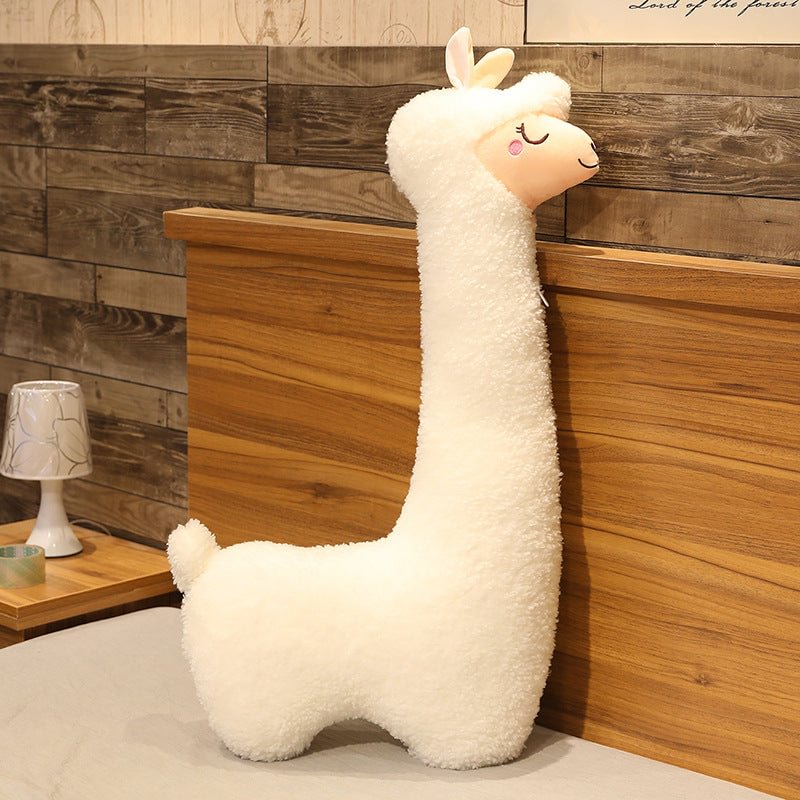 CuteeeShop Long Alpaca Stuffed Animal Kawaii Plush Pillow Squish Toy