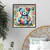 Diamond Painting -DIY Full Square Drill Colorful Patchwork Bear(35*35 CM)