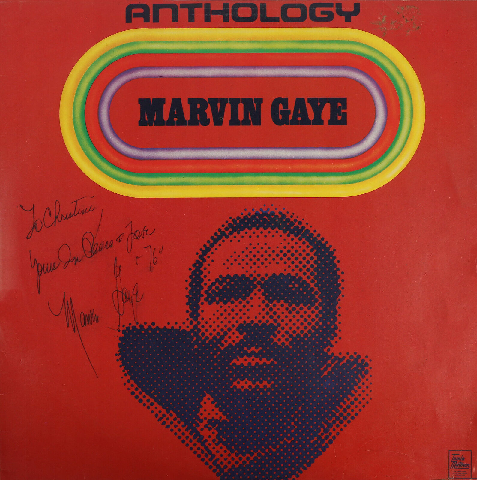 MARVIN GAYE Signed 'Anthology' Photo Poster paintinggraph - Soul / R&B Singer - Preprint