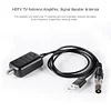 HDTV Amplifier Professional HDTV Signal Booster Low Noise 25dB High Gain Adapter