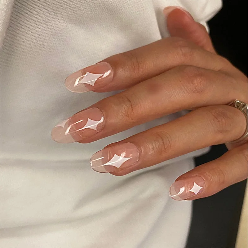 24pcs stiletto false press on nails matte Black color Leopard Wear Finished product wearable full cover acrylic nails products-Nail Inspo