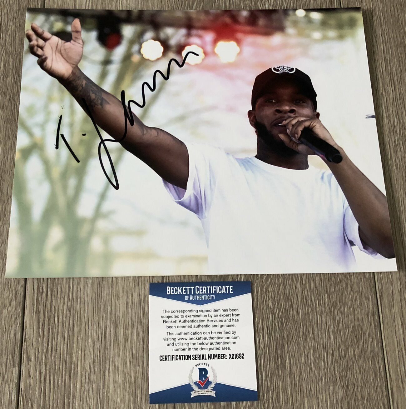 TORY LANEZ SIGNED AUTOGRAPH LONER DAYSTAR 8x10 Photo Poster painting B w/PROOF & BECKETT BAS COA