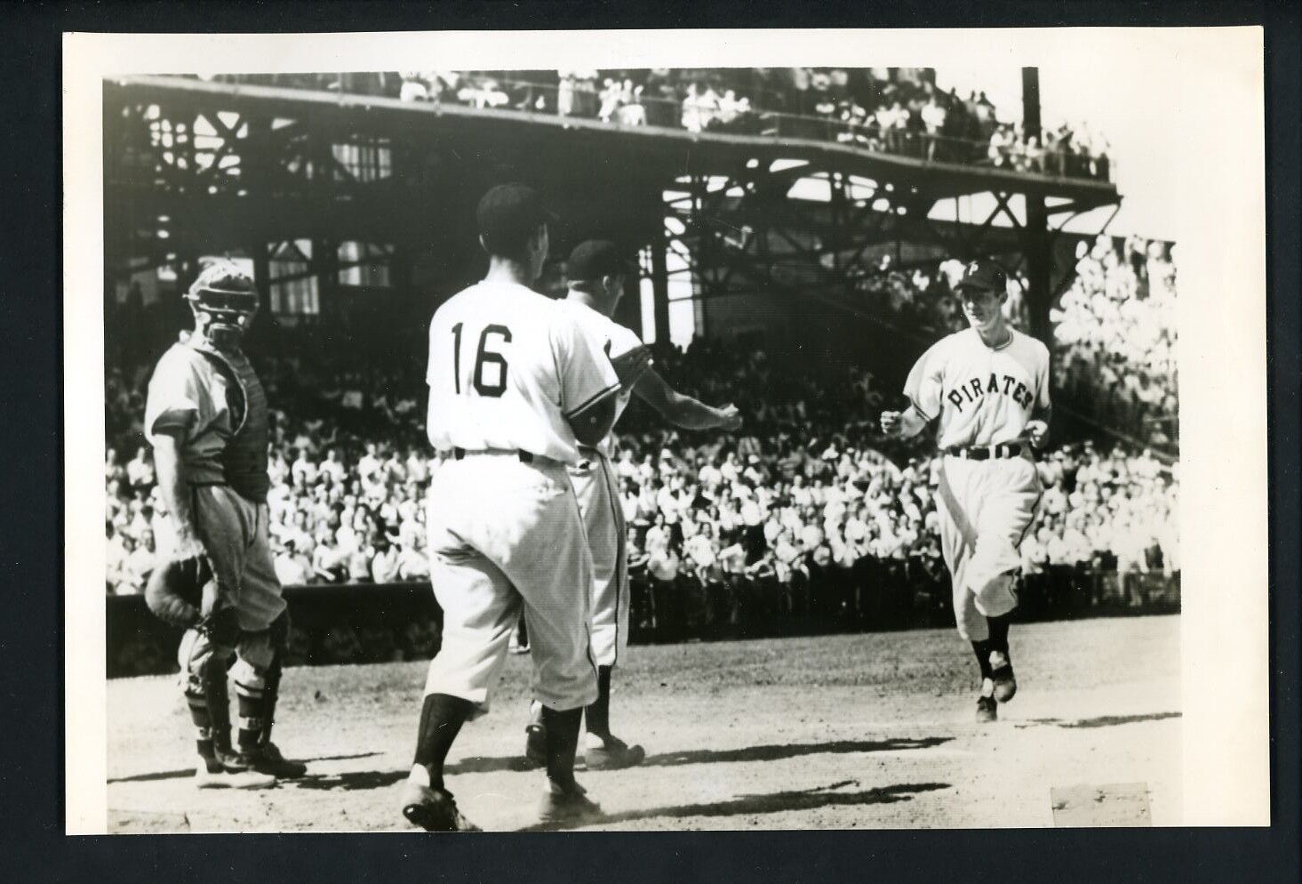 Dino Restelli Pete Castiglione Ralph Kiner 1949 Press Photo Poster painting Pittsburgh Pirates