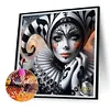 Clown Girl-Full Round Diamond Painting 30*30CM