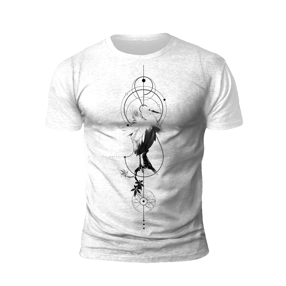 Ethereal Crane: Spiritual Ascent T-shirt