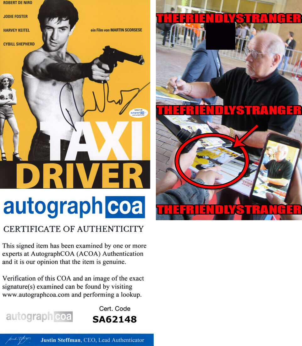 PAUL SCHRADER signed TAXI DRIVER