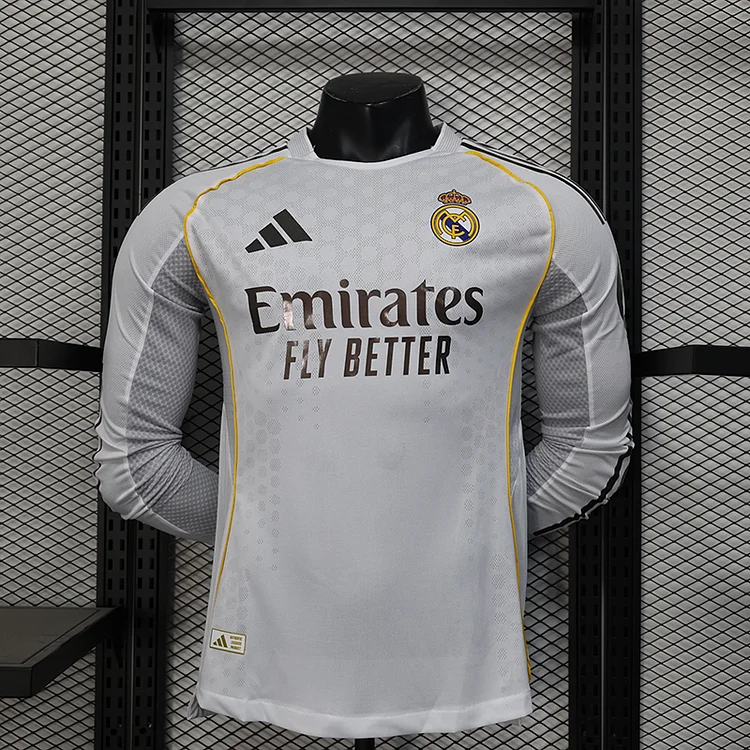 Player 25/26 Real Madrid home jersey long sleeve