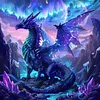 Dragon-14CT Stamped Cross Stitch 45*45cm tapestrymarket