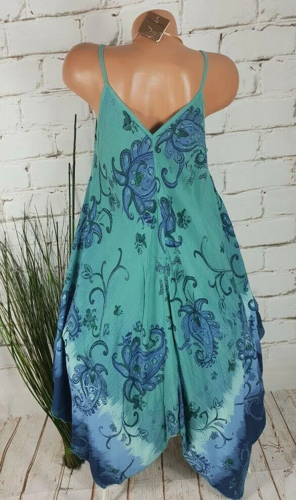 Women Half Sleeve V-neck Solid Color Dress