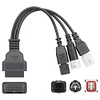 Diagnostic Adapter Cord 3 4 6 Pin Code Reader Adapter Cable for Motorcycle
