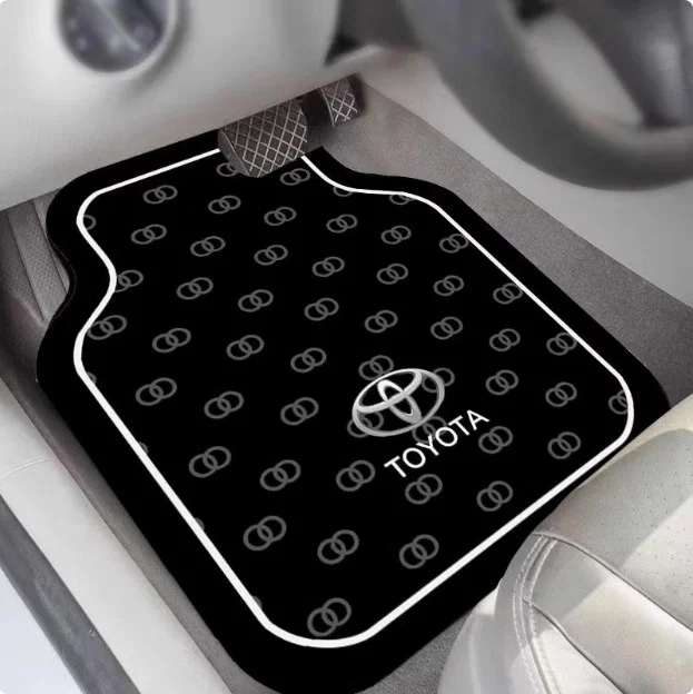 Car Foot Pads, All Seasons, Universal Dirt-Resistant And Easy-To-Maintain, Anti-Slip Mats, High-End Car Logo, Diatom Mud Foot Pads