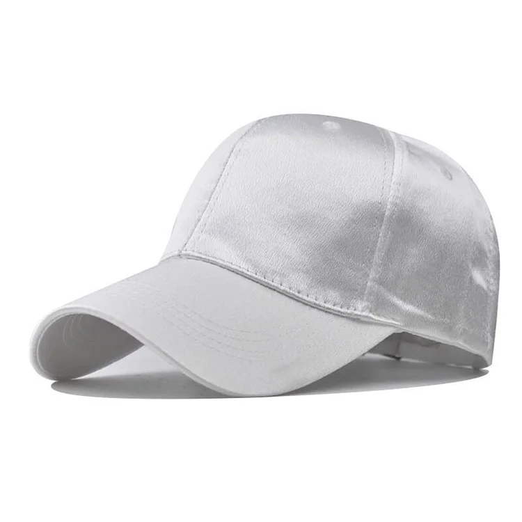 Men Women Baseball Cap Simple Plate Sports Snapback Satin Couple Solid Kpop Street Dance Dad Hats EP0474