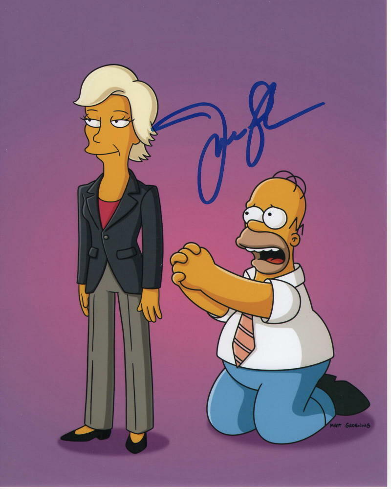 JANE LYNCH SIGNED AUTOGRAPHED 8X10 Photo Poster painting - WRECK-IT RALPH, GLEE, SIMPSONS