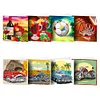 8pcs/set DIY Diamond Painting Greeting Cards with Envelopes Mosaic Postcards Kits
