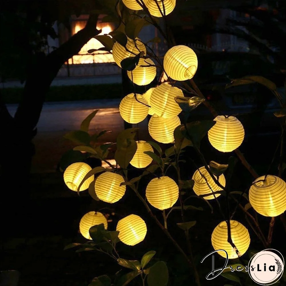 50/60 LED Patio Solar Garland Fairy Light Outdoor Lantern Ball Solar Led String Fairy Light Home, Party & Wedding Decorations