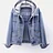 Spring Autumn Harajuku Bomber Denim Jackets Women Slim Cowboy Short Coat Female Fashion Embroidery Letter Vintage Jeans Coats