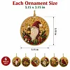 6pcs DIY Pearl Diamond Painting Christmas Tree Hanging Ornaments