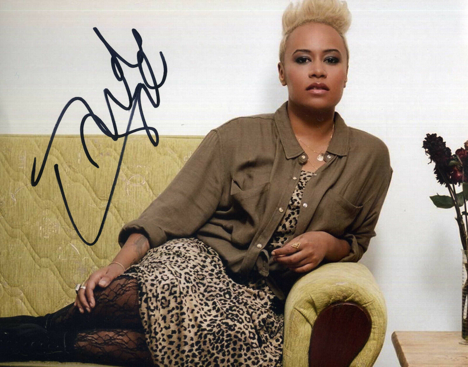 EMELI SANDE Signed Photo Poster paintinggraph - Pop / Soul Singer - Preprint