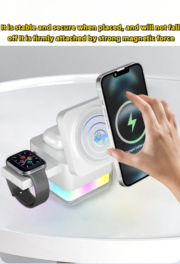 4 in 1 Foldable Magnetic Wireless Charger