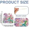 16pcs Garden Goblin DIY Diamond Painting Keychain Kit Single Side Craft