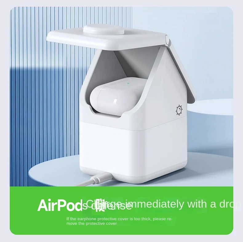 4 in 1 Magnetic Radio House Creative Gift Apple Watch Earphones Wireless Charger