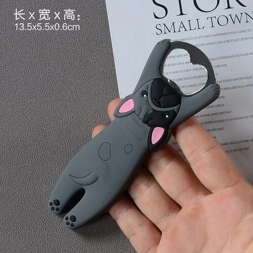 Athvotar Cute Animal Paw Wine Bottle Opener Beer Bottle Opener Cat Magnet Refrigerator Sticker Dog Fridge Magnet Beer Opener