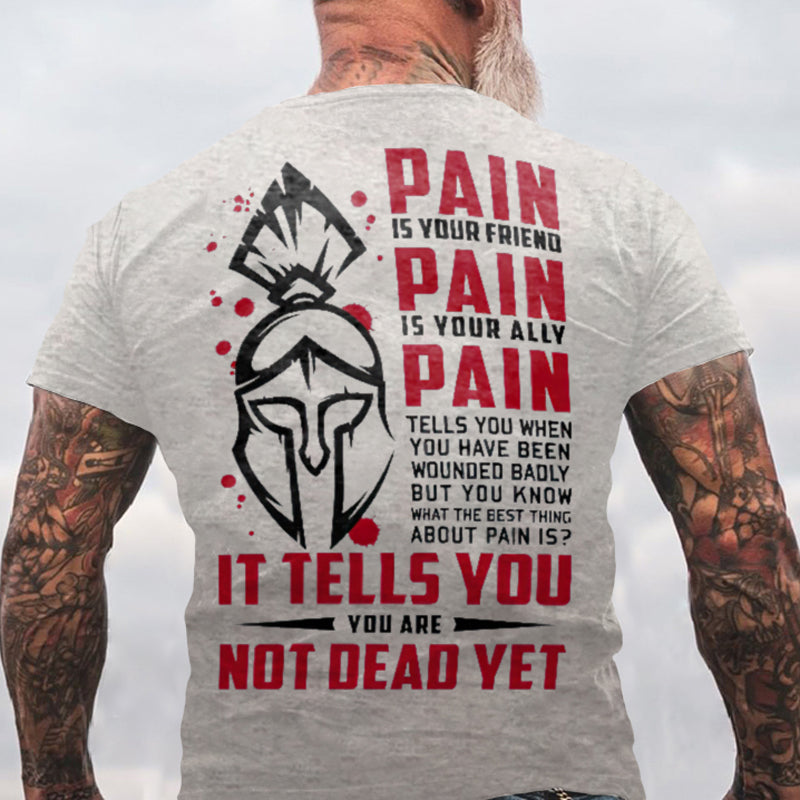 Vikings Pain Is Your Friend Printed Men's T-shirt FitBeastWear
