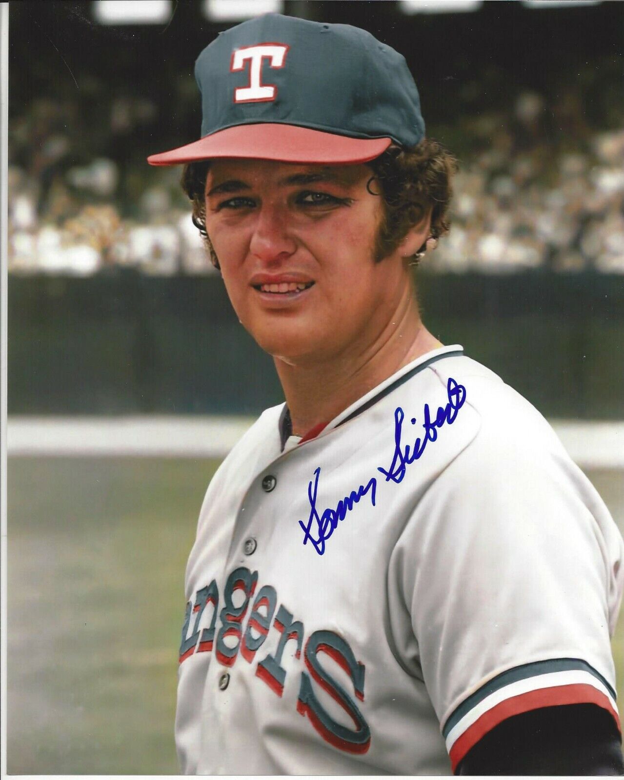 Sonny Siebert autographed 8x10 Texas Rangers#1