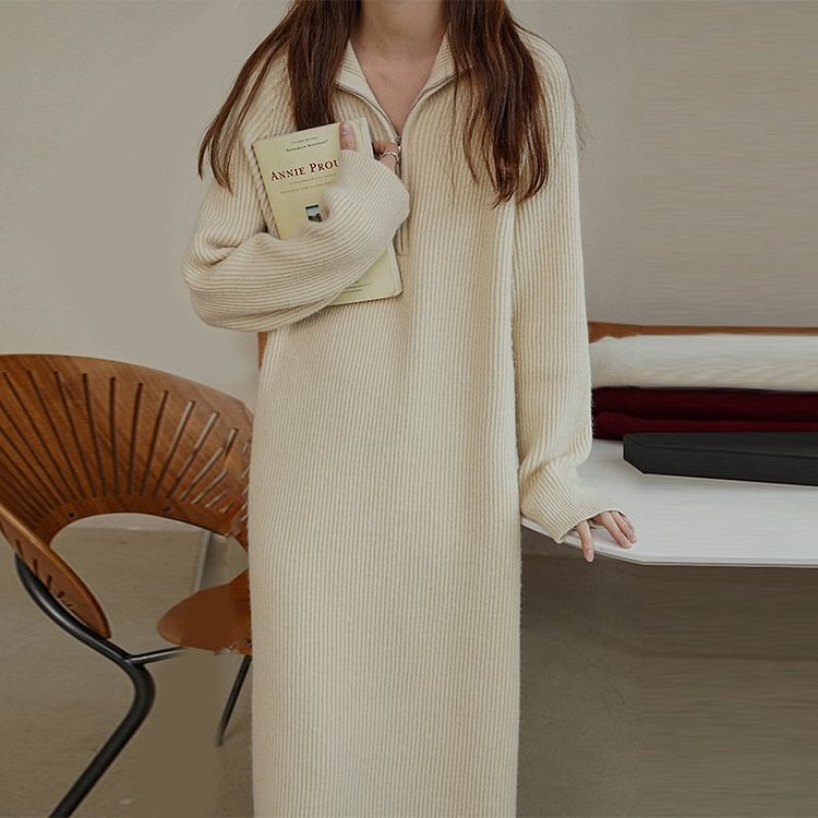 Long Sleeve Shift Casual Dresses QueenFunky