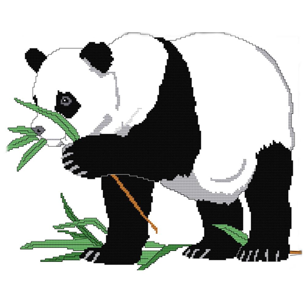 

Panda - 14CT Stamped Cross Stitch - 44*36cm, 501 Original