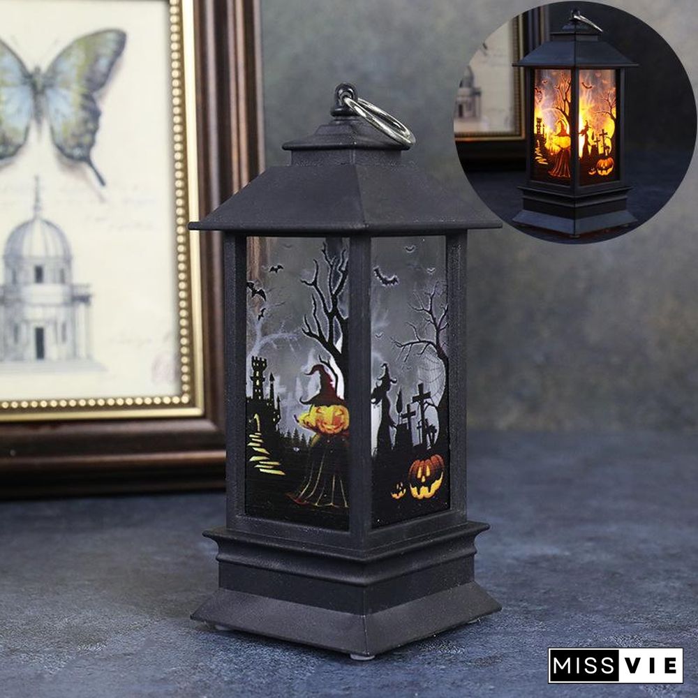 Halloween Simulation Flame Oil Lamp